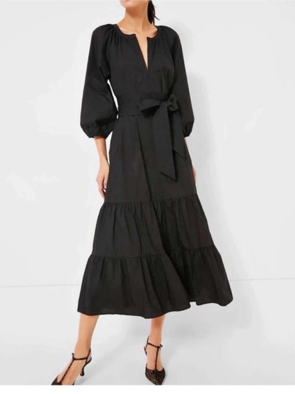 TuckerNuck Lyles Dress Black Midi Dress XXL